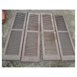 Collection of wood and plastic shut...