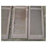 Collection of wood and plastic shut...