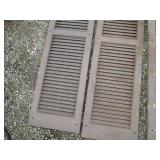 Collection of wood and plastic shut...