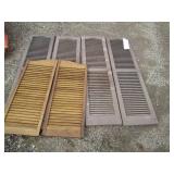 Collection of wood and plastic shut...