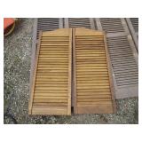 Collection of wood and plastic shut...