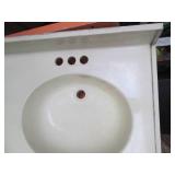 Vintage 60" double basin bathroom c...