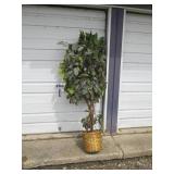 Beautiful 5+ ft Faux ficus tree dec...