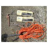 Pair of extension cord plus metal f...