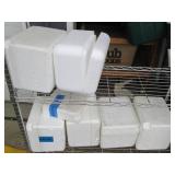 Lot of (6) lidded Styrofoam contain...