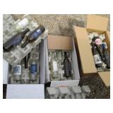 (3) box lot of decorative wine bott...