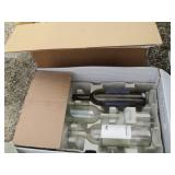 (3) box lot of decorative wine bott...