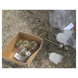 Pair of Antique brass tone hanging ...