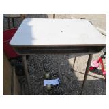 Vintage Metal framed school desk wi...