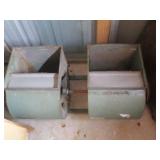 Dual mounted squirrel cage fans wit...