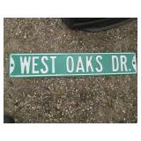 West Oaks Dr retired Street sign...