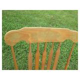 Vintage Wood rocking chair with pai...