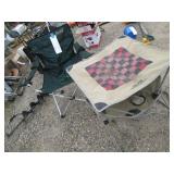 Fold-up camping chair and dual purp...