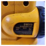 Lot Of 3 DeWalt 18v Power Tools, DW959 Drill/Driver, DW919 Light, DC527 Fluorescent Light