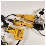 Lot Of 3 DeWalt Heavy Duty Corded Tools