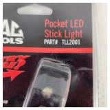 Lot Of Mac Tools 8 Flash Lights 5 LED Headlamps FL577 And 3 Stick Lights TLL2001