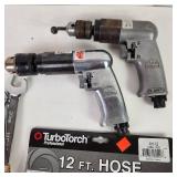 Lot Of Mac Tools Drills 3/8" Pneumatic AD540 & 1/2" AD590 4 Combination Wrenches 18 19 20mm 12