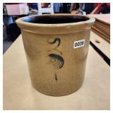 Vintage 2 Gal Redwing Salt Glazed Pot Bee