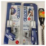 Lot Of Miscellaneous Tools Two Long Multi Tip Screwdrivers Dewalt Battery Charger Sockets Drill Bit