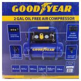 Goodyear 2 Gal Oil Free Air Compressor Very Quiet