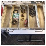 White Metal Parts Cabinet Comes With Parts