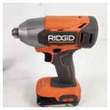 Two Ridgid Impact Drivers 1/4" R860021 1/2" R86012 Two Batteries And Charger