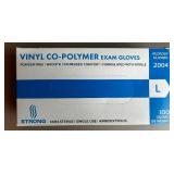 Vinyl Co-Polymer Exam Gloves; Size Large *expired*