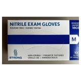 Nitrile Exam Gloves; Size: Medium