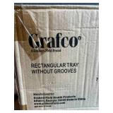 Grafco® graham-field™ Service Tray, 9 in Width, 1/2 in Height, Rectangular, Raised Edge box of 100