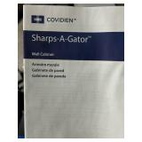 Case of Covidien Sharps-A-Gator Containers Covidien 31158549 Sharps-A-Gator Wall Cabinet, Almond, for Tortuous Path Sharps Container, 5 Quart
