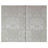 Vanguard Upholstered Ivory Brocade Sofa