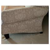 Vanguard Upholstered Ivory Brocade Sofa