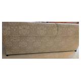 Vanguard Upholstered Ivory Brocade Sofa