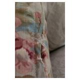 Vanguard Upholstered Ivory Brocade Sofa