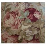 Vanguard Upholstered Ivory Brocade Sofa
