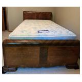 Richly-Detailed Vintage Art-Deco Styled Bedframe
