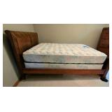 Richly-Detailed Vintage Art-Deco Styled Bedframe