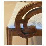 Vintage Art Deco Upholstered Bench or Vanity Chair