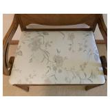 Vintage Art Deco Upholstered Bench or Vanity Chair