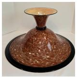 Michael Cohn and Molly Stone Athena Art Glass Pedestal Bowl