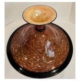 Michael Cohn and Molly Stone Athena Art Glass Pedestal Bowl