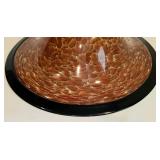 Michael Cohn and Molly Stone Athena Art Glass Pedestal Bowl
