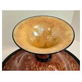 Michael Cohn and Molly Stone Athena Art Glass Pedestal Bowl