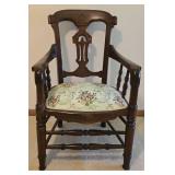 Vintage Wooden Occasional Chair