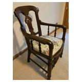 Vintage Wooden Occasional Chair