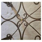 Unique Crate & Barrel Wrought-Iron/Glass Coffee Table