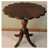 Vintage Scalloped Edge Side Table