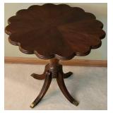 Vintage Scalloped Edge Side Table