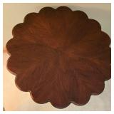 Vintage Scalloped Edge Side Table