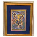 Raphael Abecassis Kabbalistic "King David" Lithograph